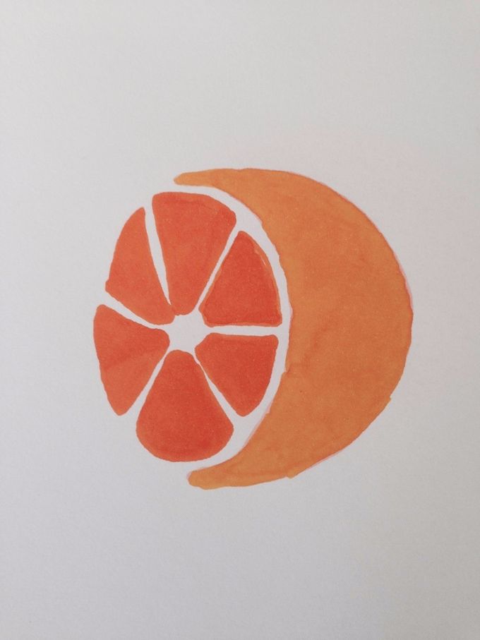 helsekost logo en appelsin.